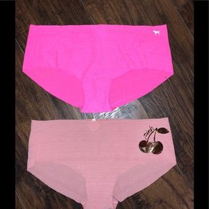 NWT Pink Victoria’s Secret 2 pairs of panties